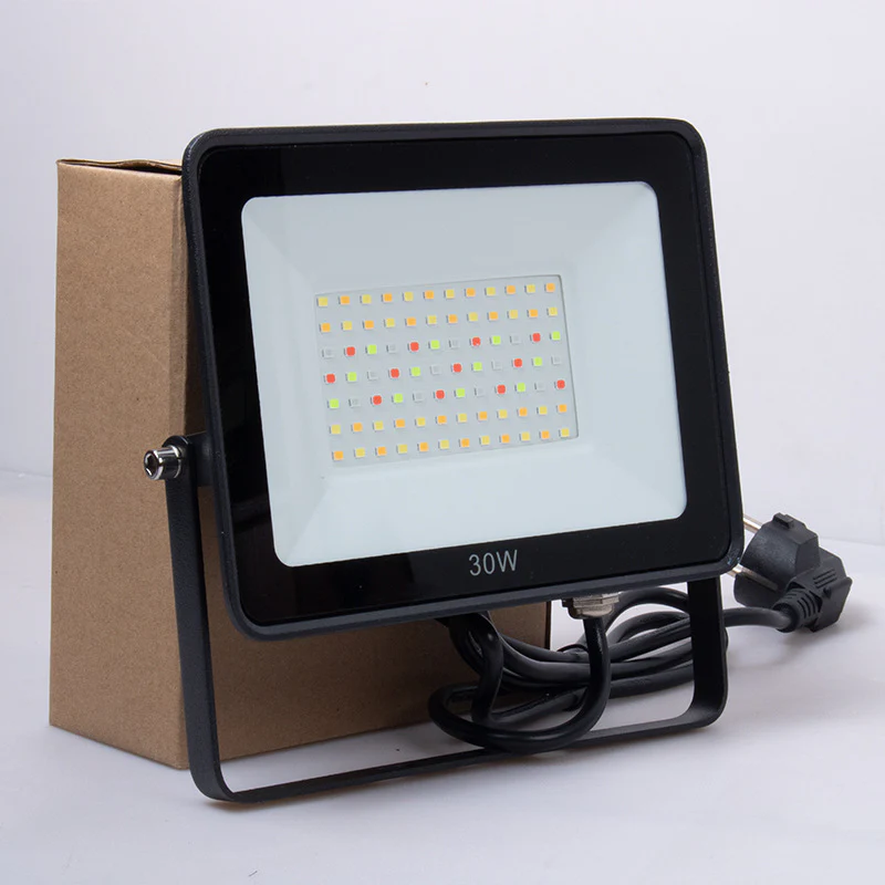 FL-SM Series Smart RGBCW LED Flood Light – 30W - 200W | Bluetooth / WiFi&Bluetooth APP | 2700K–6500K Tunable White + 16 Million Colors | IP66 Waterproof Landscape Light with Music Sync | Works with Alexa & Google Assistant | With Plug | 2 / 10-Pack - Image 10
