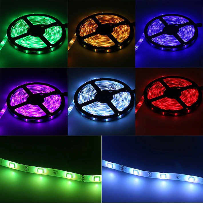 Smart WIFI SMD5050 150LEDs RGB LED Strip Light Kit - DC12V | 30 LEDs/M | 10mm PCB | IP00 / IP65 | 5M /10M | RGB Color Changing LED Strip Lights with Alexa, Google Assistant | App Control & 24 Keys Controller + Power Supply | 5/10M - Image 7