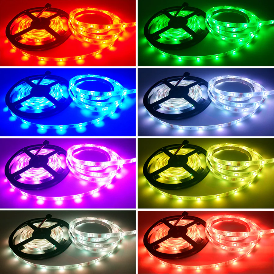 Smart WIFI SMD5050 150LEDs RGB LED Strip Light Kit - DC12V | 30 LEDs/M | 10mm PCB | IP00 / IP65 | 5M /10M | RGB Color Changing LED Strip Lights with Alexa, Google Assistant | App Control & 24 Keys Controller + Power Supply | 5/10M - Image 9