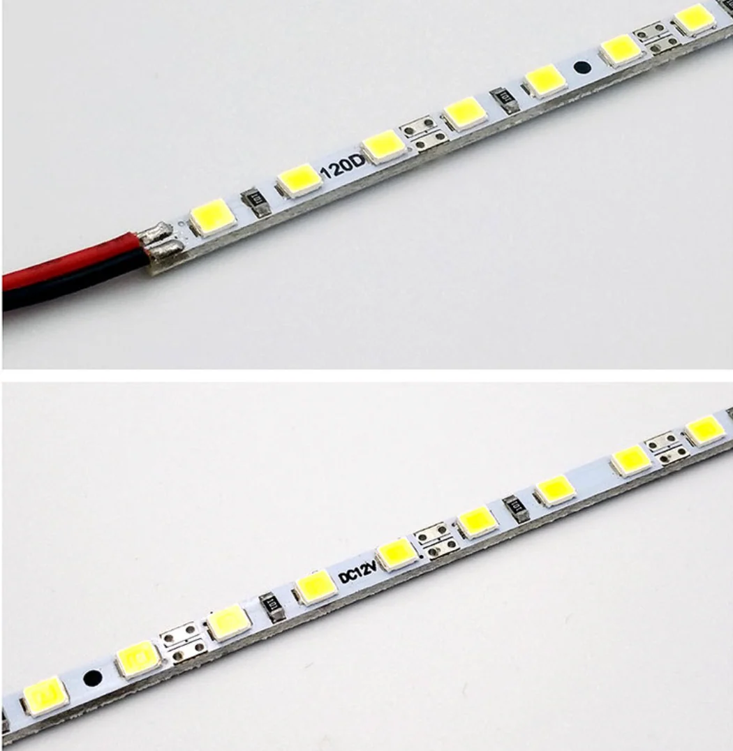 SMD2835 4MM Wide Rigid LED Strip Light – DC12V / 24V | 4mm PCB | 12W/M | 120 LEDs/M | 1Meter Length | Warm White / Natural White / Daylight White / Cool White / Blue / Red / Green | High Brightness Indoor Lighting | 10 / 50PCS - Image 3