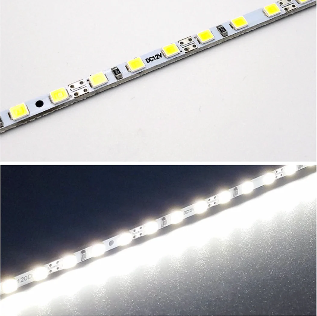 SMD2835 4MM Wide Rigid LED Strip Light – DC12V / 24V | 4mm PCB | 12W/M | 120 LEDs/M | 1Meter Length | Warm White / Natural White / Daylight White / Cool White / Blue / Red / Green | High Brightness Indoor Lighting | 10 / 50PCS - Image 4