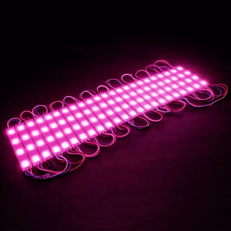 SMD2835 LED Module String – 3 LEDs/Module | 1.5 W 130 lm | 60×13 mm | DC 12 V | IP65 Waterproof with Adhesive Tape | for Light Box & Channel Letter Signage (20-pcs/String)– 10000K / 6500K / 4000K / 3000K / Red / Green / Blue / Yellow / Pink - Image 17