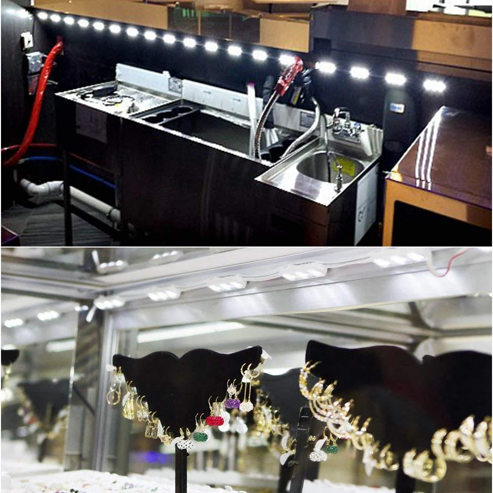SMD2835 LED Module String – 3 LEDs/Module | 1.5 W 130 lm | 60×13 mm | DC 12 V | IP65 Waterproof with Adhesive Tape | for Light Box & Channel Letter Signage (20-pcs/String)– 10000K / 6500K / 4000K / 3000K / Red / Green / Blue / Yellow / Pink - Image 6
