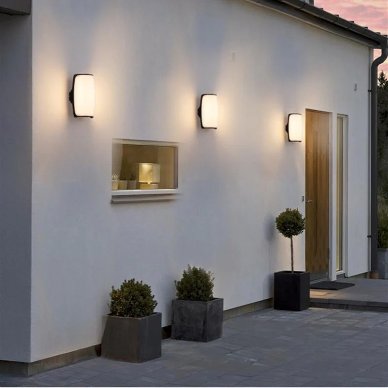 Smooth Curve Waterproof LED Wall Light – 18W | 3000K / 4000K / 6000K | Black Housing | Up & Down Outdoor Wall Sconce for Porch, Garden, Balcony & Indoor Decoration | Aluminum Housing | IP65 | 2-Pack - Image 3