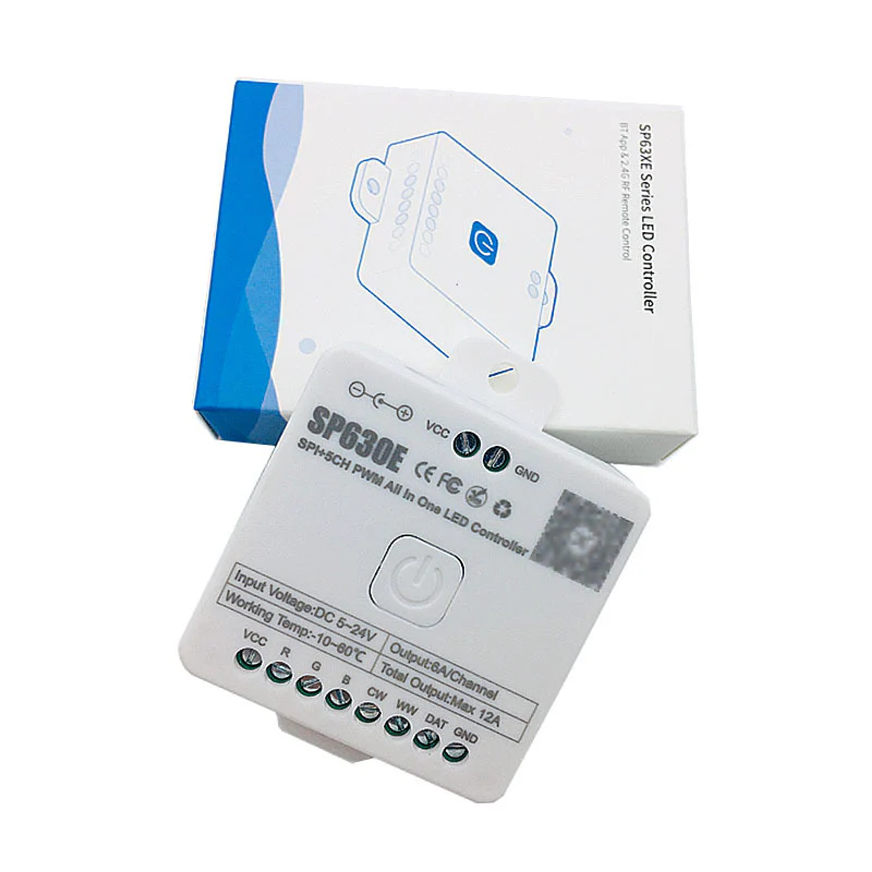 SP630E All-in-One SPI + 5CH PWW LED Controller Bluetooth Music Controller for LED Strips and LED Lights iOS/Android App Control - Image 6
