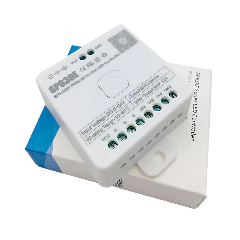 SP630E All-in-One SPI + 5CH PWW LED Controller Bluetooth Music Controller for LED Strips and LED Lights iOS/Android App Control - Image 9