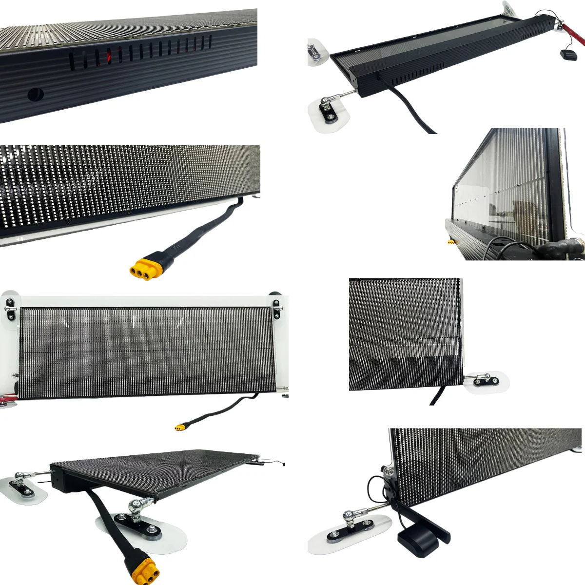 Taxi & Car Rear Window Transparent LED Display Panel High Brightness, Vehicle-Grade, Network Cluster Control - Image 4
