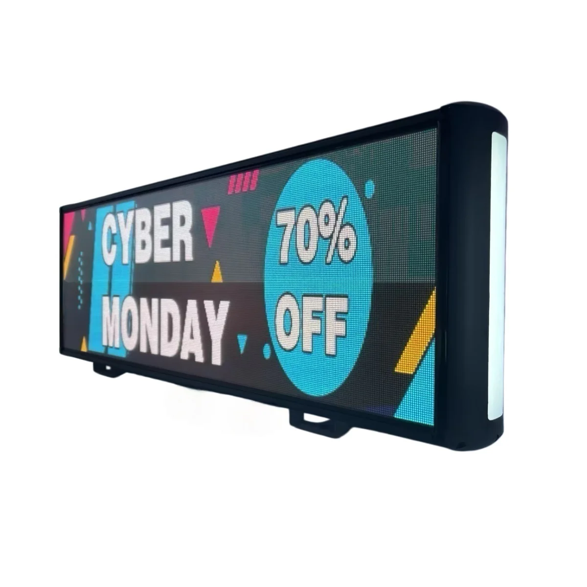Taxi Roof-Mounted Dual-Face LED Advertising Display Outdoor High Brightness, Network Cluster Control - Image 3