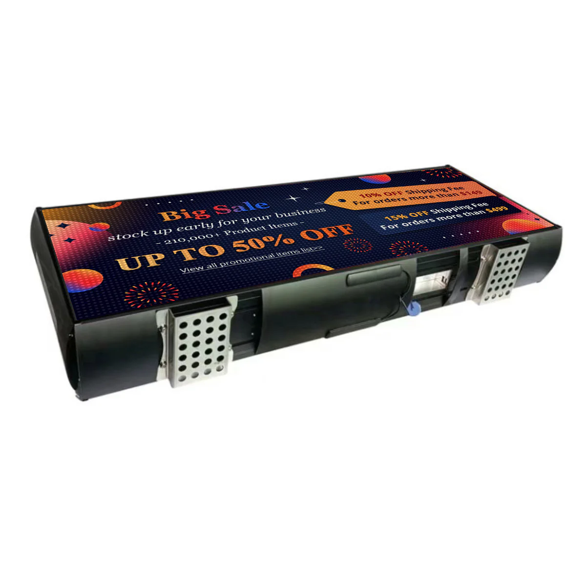 Taxi Roof-Mounted Dual-Face LED Advertising Display Outdoor High Brightness, Network Cluster Control - Image 5