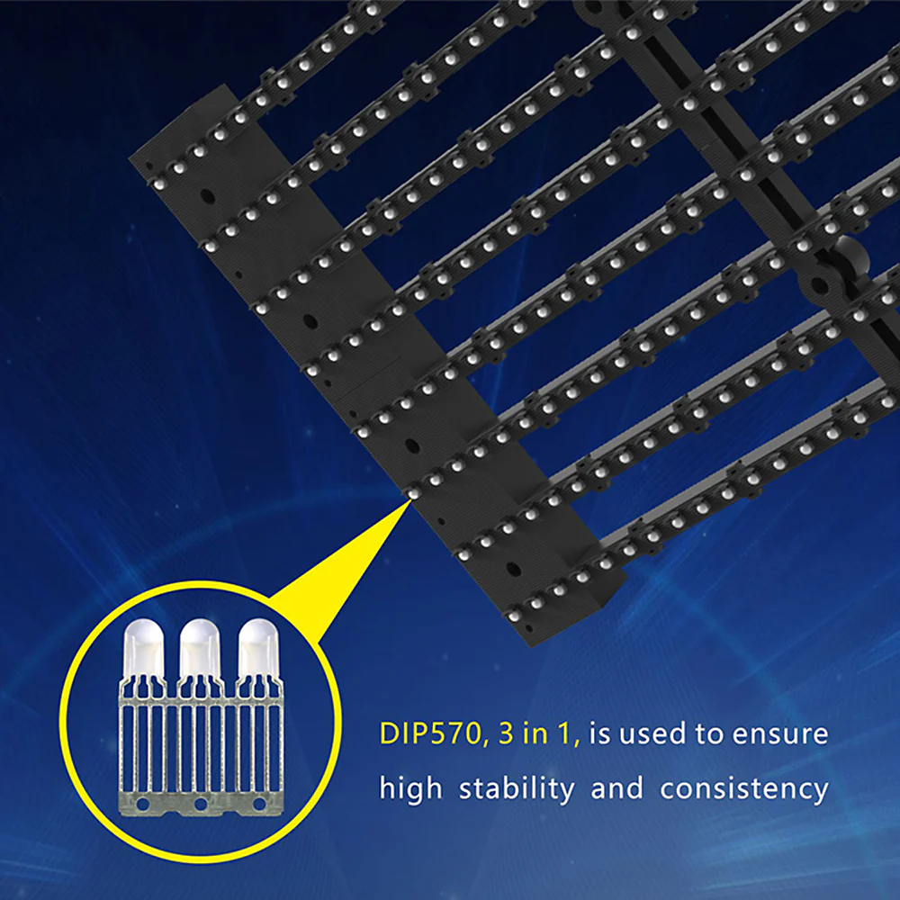 oClear Pro Series Outdoor Waterpoof P15.6/15.6mm Transparent LED Mesh Display High Brightness 6800nits in Size 1000x1000mm Aluminum Cabinet for Fixed Installation - Image 5