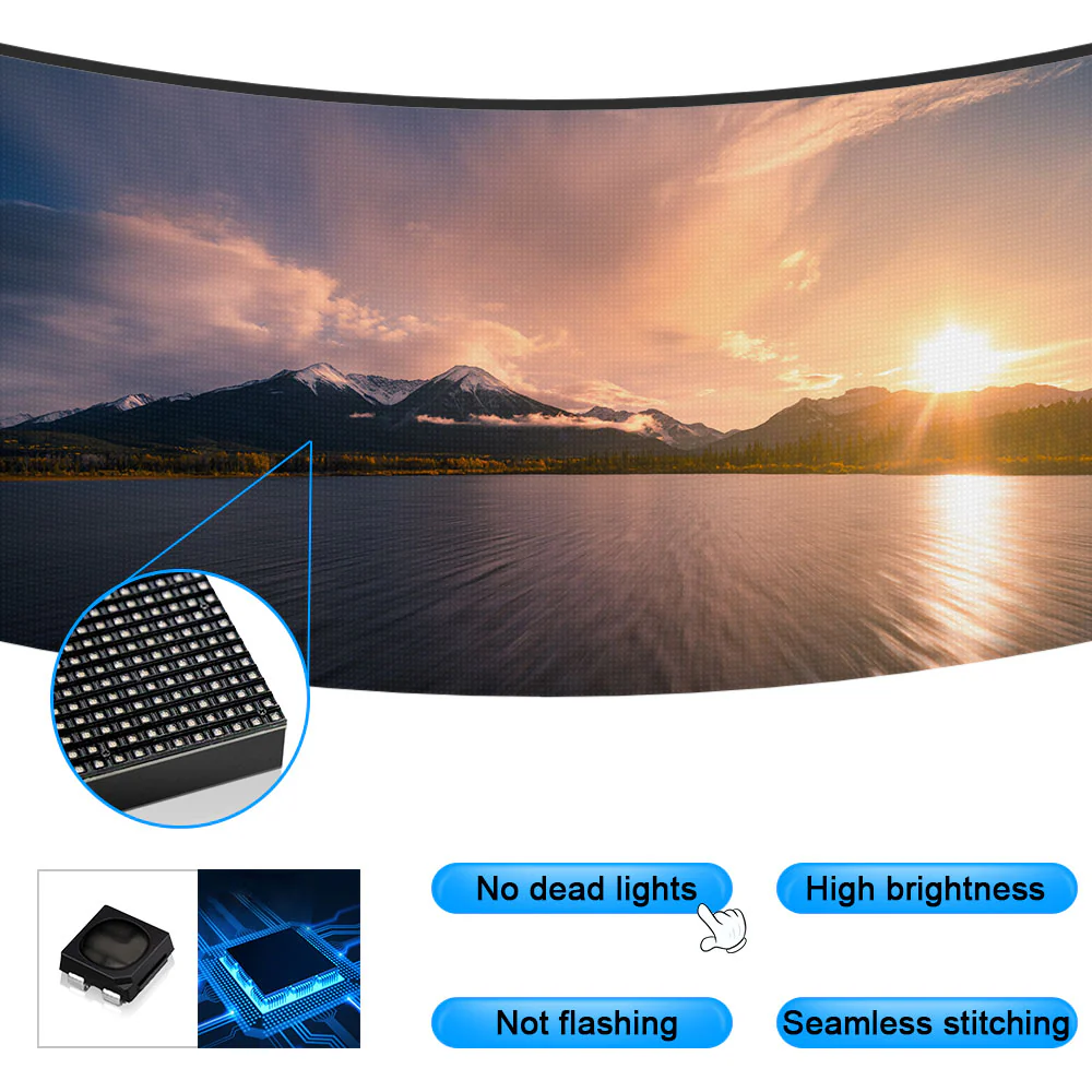 Tour-GOB Series Indoor Rental LED Display 1.95/2.6/2.9/3.9 mm Pixel Pitch in 500x500mm Aluminum Cabinet with Glue Covered Protective Surface LED Screen - Image 8