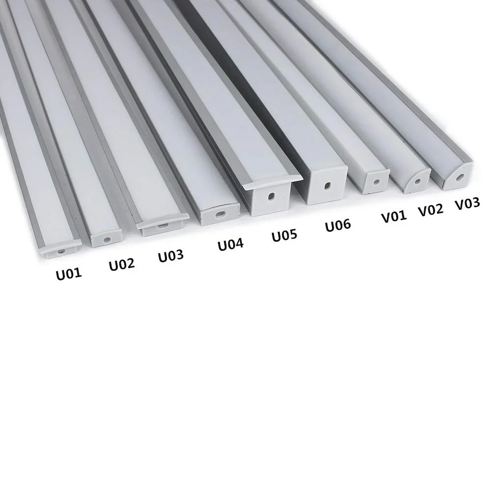 U Shape LED Aluminum Channels – Fit for 1 to 12mm LED Strip | 1Meter | Silver / Black | Milky White / Black Cover | With Installation Accessories | Bendable | 5 / 6 / 10 / 12 / 20 / -Pack | Local Stock US/UK - Image 11