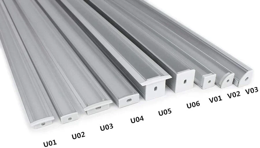 U Shape LED Aluminum Channels – Fit for 1 to 12mm LED Strip | 1Meter | Silver / Black | Milky White / Black Cover | With Installation Accessories | Bendable | 5 / 6 / 10 / 12 / 20 / -Pack | Local Stock US/UK - Image 8