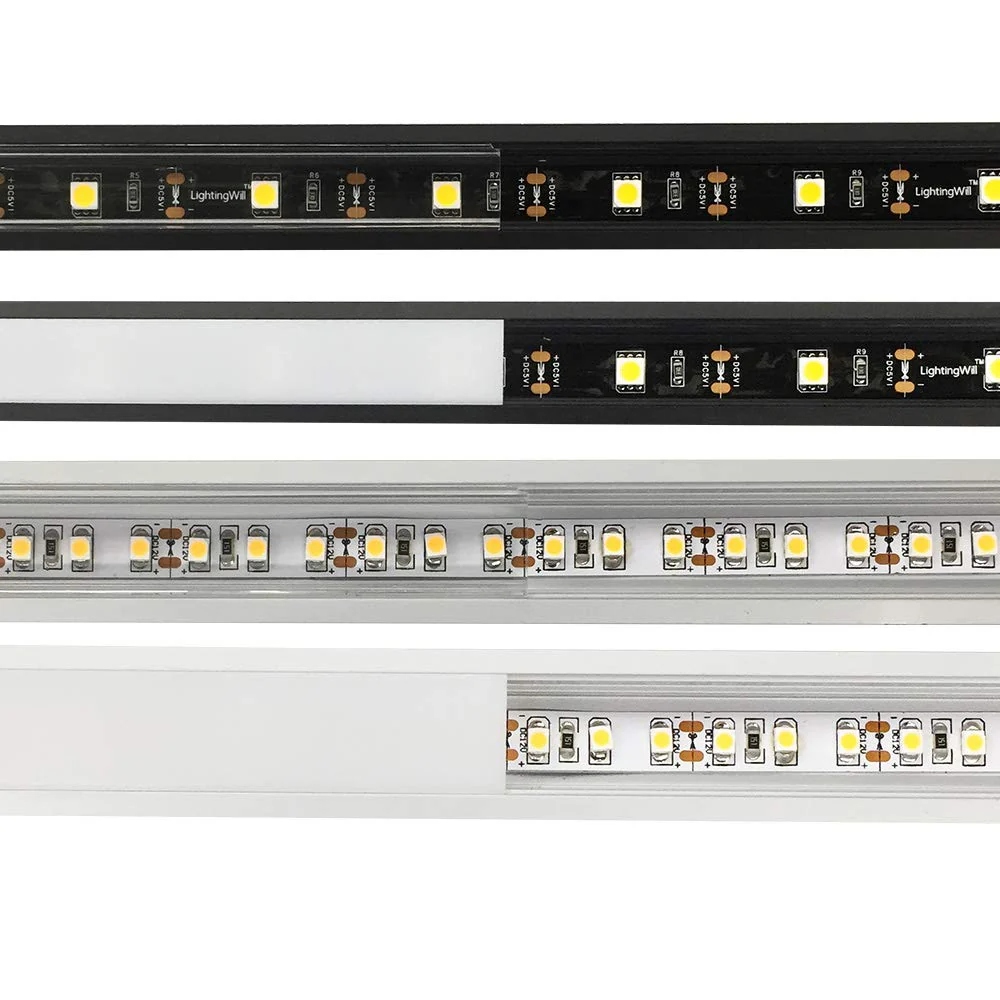 U Shape LED Channel U01-A – 12mm | Silver / Black | Milky White Cover | With Installation Accessories | – Heavy-Duty Aluminum Profile – 1m / 2m / 3m | 50 / 100-Pack - Image 5