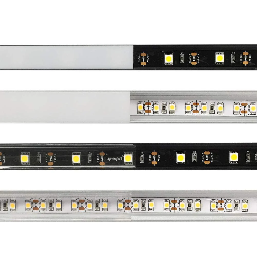 U Shape LED Channel U02–B 12mm | Silver | Milky White Cover | With Installation Accessories | – Standard Aluminum Profile – 1m / 2m / 3m | 50 / 100-Pack - Image 9