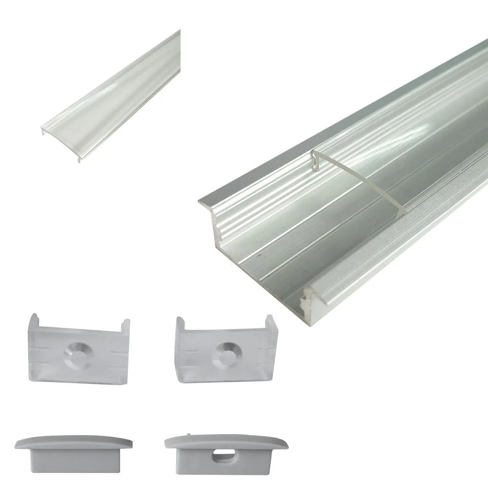 U Shape LED Channel U03-A – 20mm | Silver / Black | Milky White Cover | With Installation Accessories | – Heavy-Duty Aluminum Profile – 1m / 2m / 3m | 50 / 100-Pack - Image 10