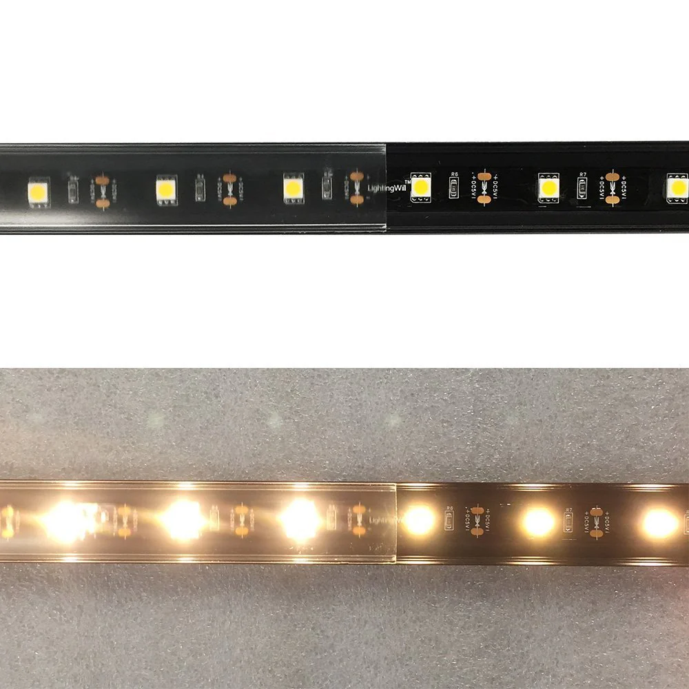 U Shape LED Channel U04-A – 20mm | Silver / Black | Milky White Cover | With Installation Accessories | – Heavy-Duty Aluminum Profile – 1m / 2m / 3m | 50 / 100-Pack - Image 3