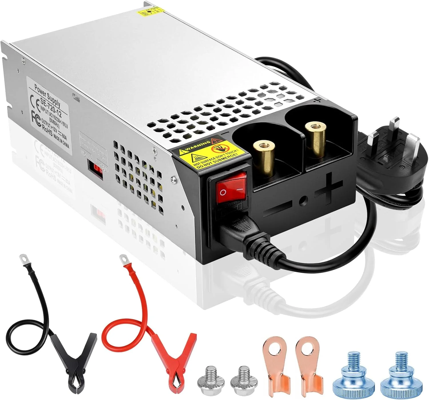 Upgrade 12V DC Switching Power Supply 360W–720W (30A–60A), AC 110/240V Input Converter & Transformer, Cooling Fan Design, LED Driver Adapter for Strip Lights, 3D Printer, Radio — US/UK/EU Plug Options, CE/FCC/RoHS Certified - Image 19