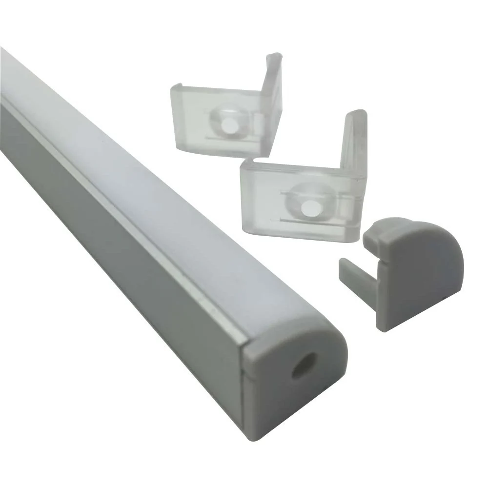 V Shape LED Channel V02-A – 12mm | Silver / Black | Milky White Cover | With Installation Accessories | – Heavy-Duty Aluminum Profile – 1m / 2m / 3m | 50 / 100-Pack - Image 11