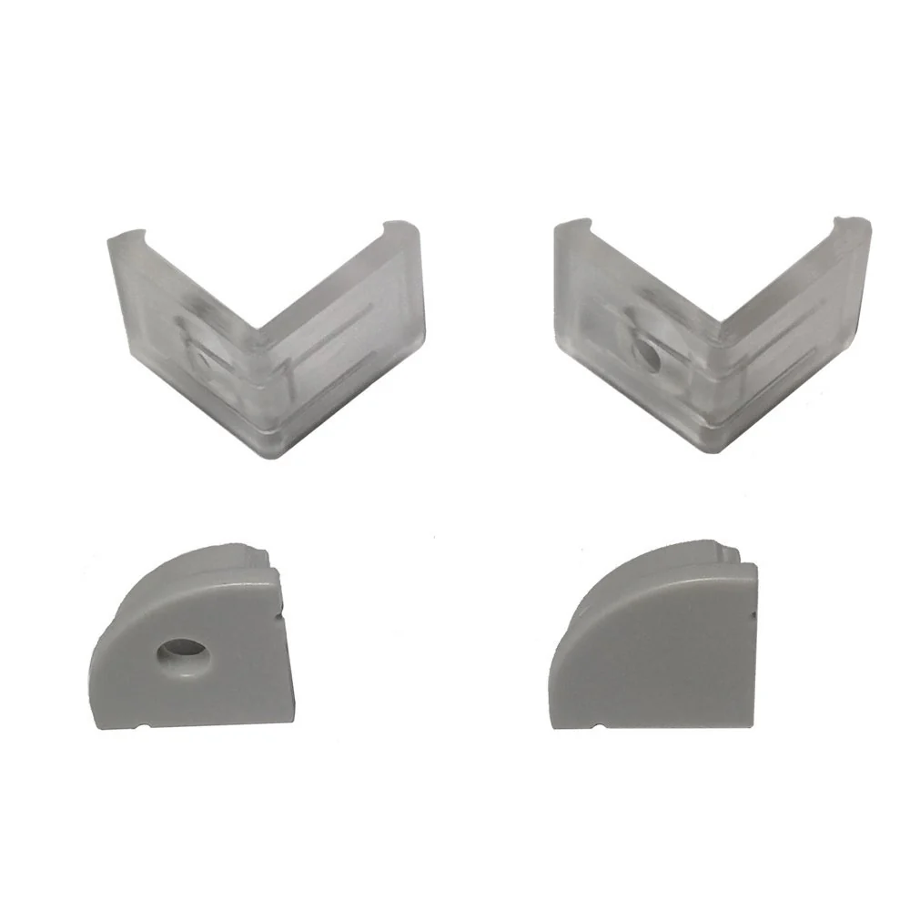 V Shape LED Channel V02-A – 12mm | Silver / Black | Milky White Cover | With Installation Accessories | – Heavy-Duty Aluminum Profile – 1m / 2m / 3m | 50 / 100-Pack - Image 13