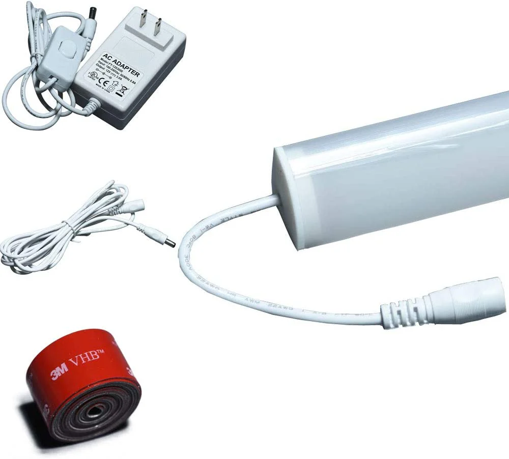 Waterproof LED Under Cabinet Light 1Meter 39.5-Inch Plastic Bathroom Mirror Strip Light All in One Kit - Image 4