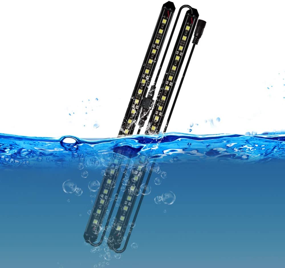 Waterproof LED Under Cabinet Light 12V 5050 Strip Light 13inch Black LED Bar for Tank (2Pack) - Image 4
