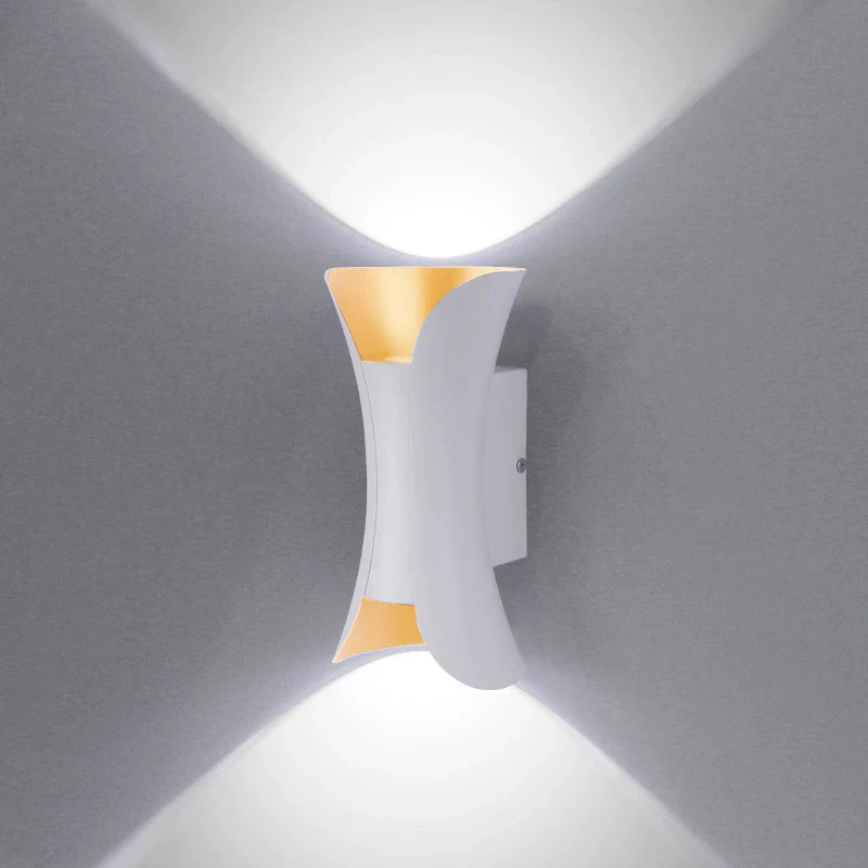 Waterproof LED Wall Light - 6W / 10W / 20W / 30W | 3000K / 6500K | White / Black / Black & Golden / White & Golden | Up & Down Outdoor Wall Sconce for Porch, Garden, Balcony & Indoor Decoration | Aluminum Housing | IP65 | 2-Pack - Image 19