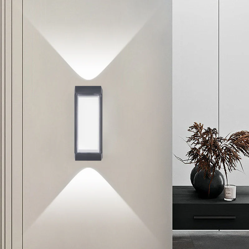 Waterproof LED Wall Light - 7W | 3000K / 6500K | Square / Round | Up & Down Outdoor Wall Sconce for Porch, Garden, Balcony & Indoor Decoration | Plastic Housing | IP65 | 4-Pack - Image 5