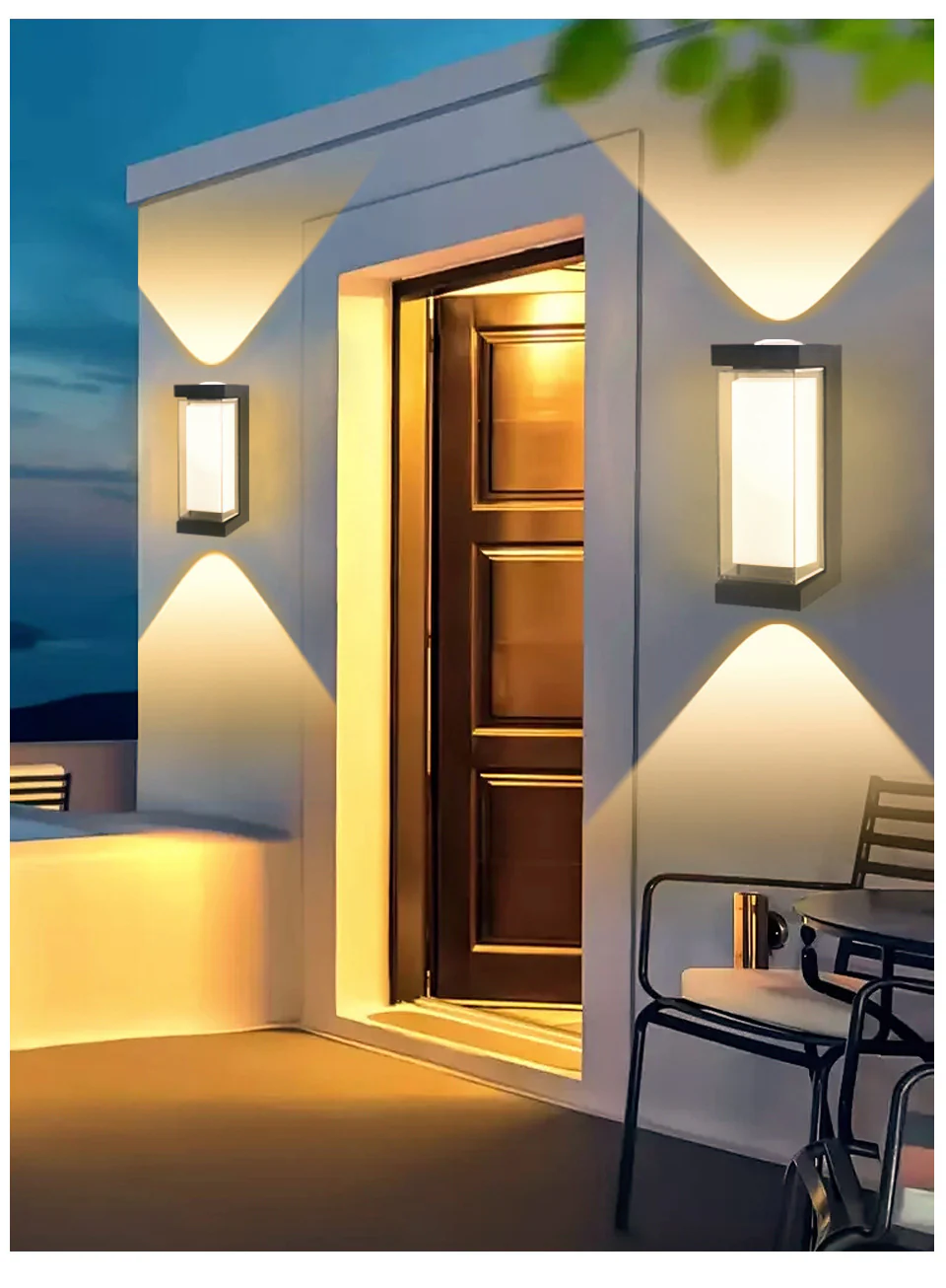 Waterproof LED Wall Light - 7W | 3000K / 6500K | Square / Round | Up & Down Outdoor Wall Sconce for Porch, Garden, Balcony & Indoor Decoration | Plastic Housing | IP65 | 4-Pack - Image 8