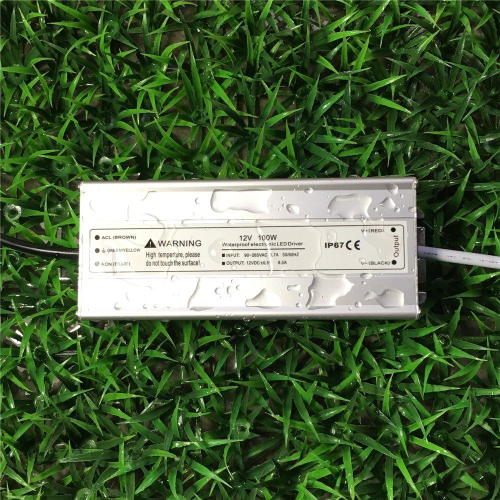 Waterproof IP67 LED Power Supply 110V 220V AC to 12V DC Driver Transformer 3-Prong Plug 3.3 Feet Cable - Image 5