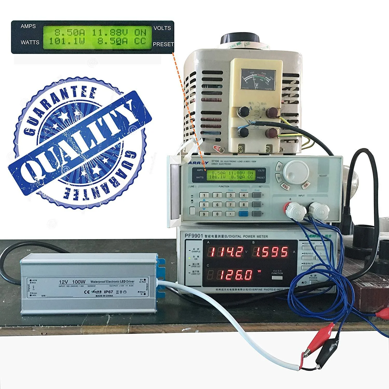 Waterproof IP67 LED Power Supply 110V 220V AC to 12V DC Driver Transformer 3-Prong Plug 3.3 Feet Cable - Image 7