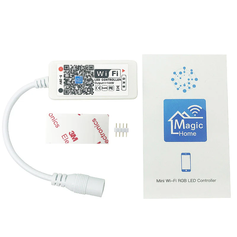 WiFi RGB/RGBW LED Strip Controller – DC5V-24V | WiFi App Control with Optional 24-Key Remote | For LED Strips - Image 2