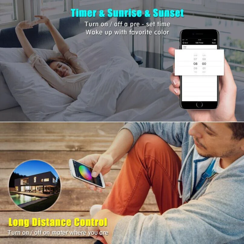 WiFi RGB/RGBW LED Strip Controller – DC5V-24V | WiFi App Control with Optional 24-Key Remote | For LED Strips - Image 5
