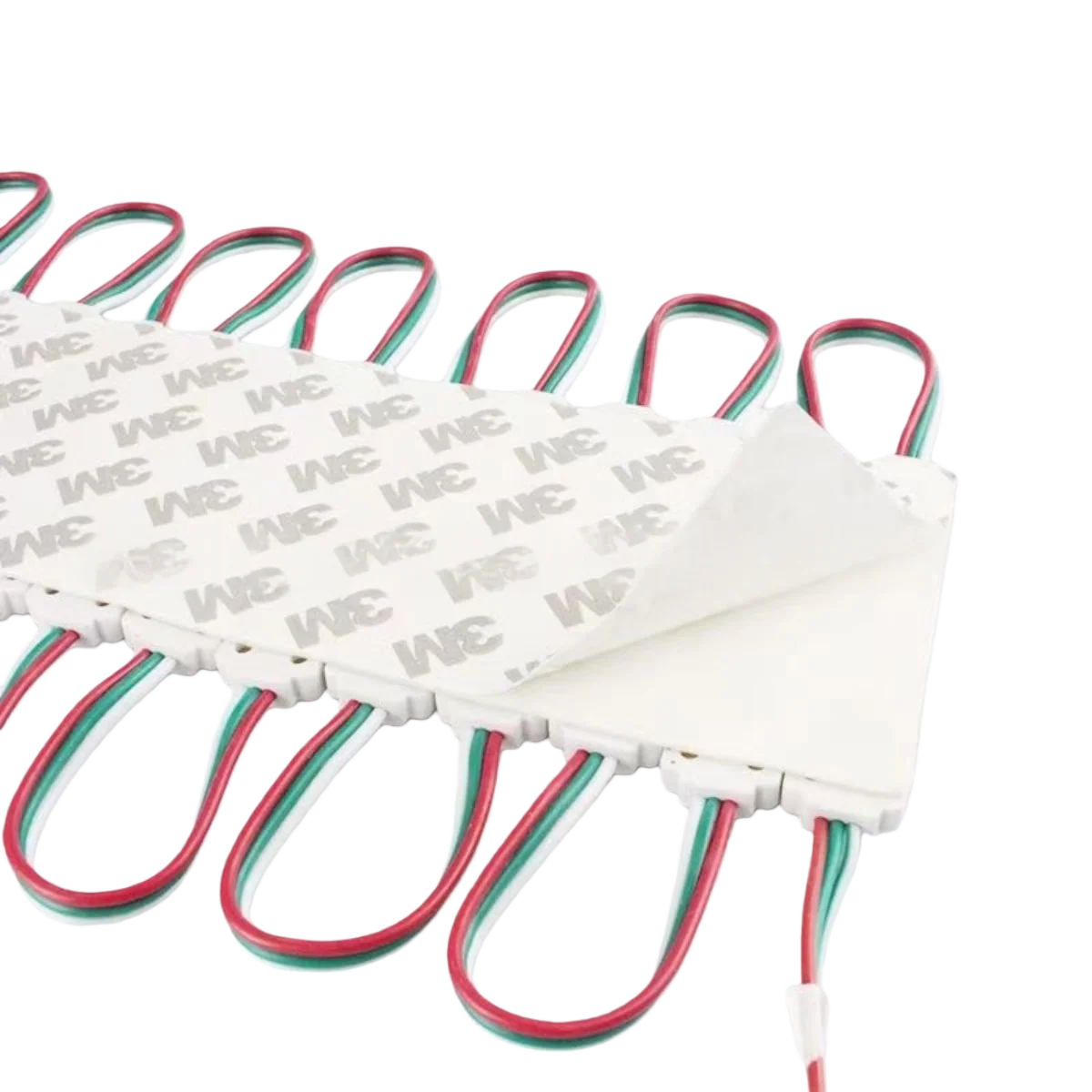 WS2811 RGBIC Addressable LED Module String Light, 20pcs/String, SMD5050, 75×15mm, 1.2W DC12V IP65 Waterproof Pixel LED Light for Outdoor Storefront & Channel Letter Signage (Controller & Power Supply Not Included) - Image 4